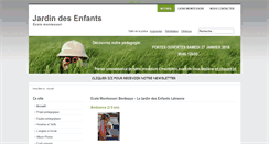Desktop Screenshot of montessori-bordeaux.com