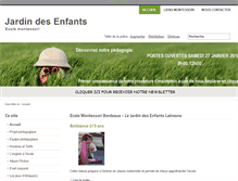 Tablet Screenshot of montessori-bordeaux.com